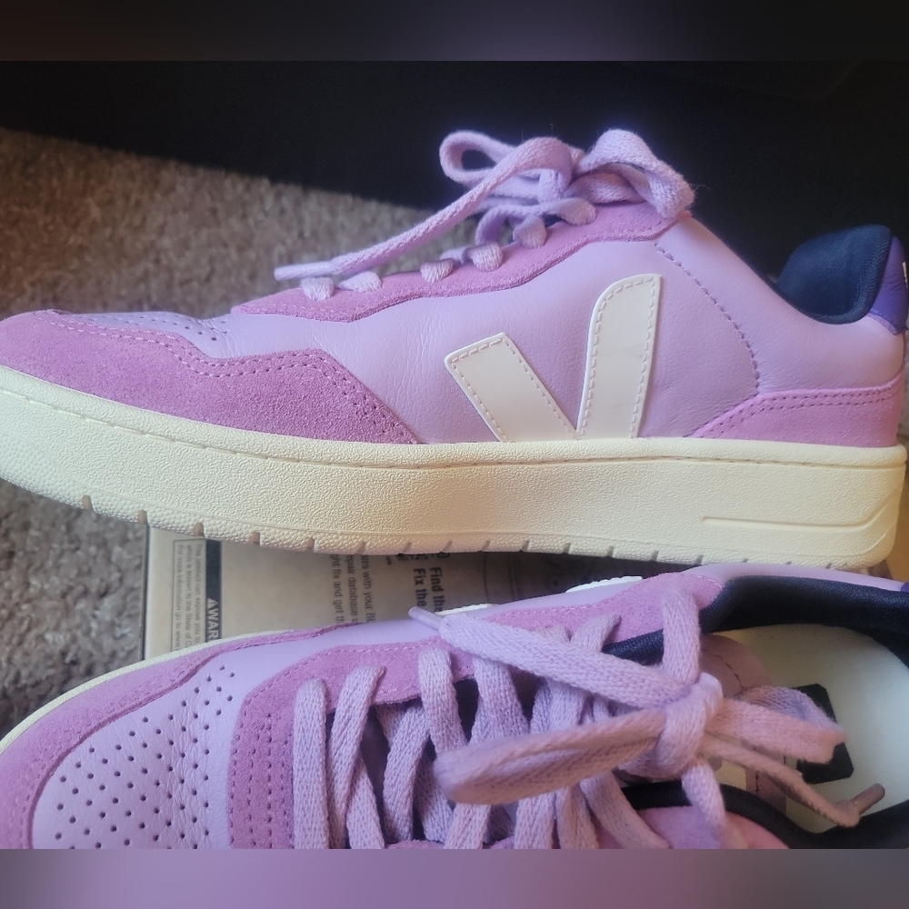 Veja V-90 Women's Purple Sneakers Sz9 - Picture 9 of 10